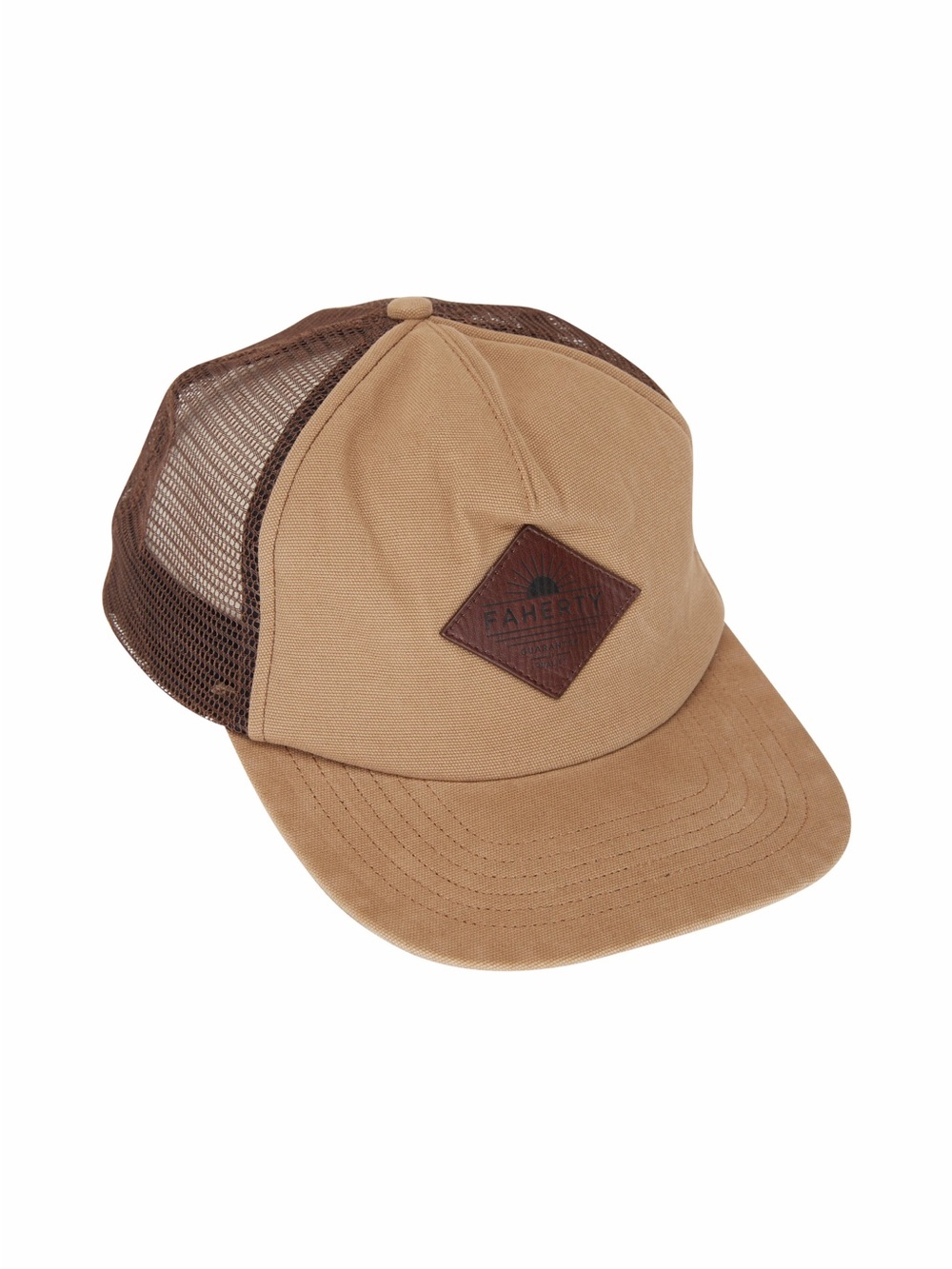 Men’s Faherty Timber Washed Logo Trucker Hat Adjustable